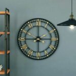 Metal Round Wall Clock Home Decorative