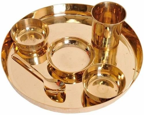 gold dinner set